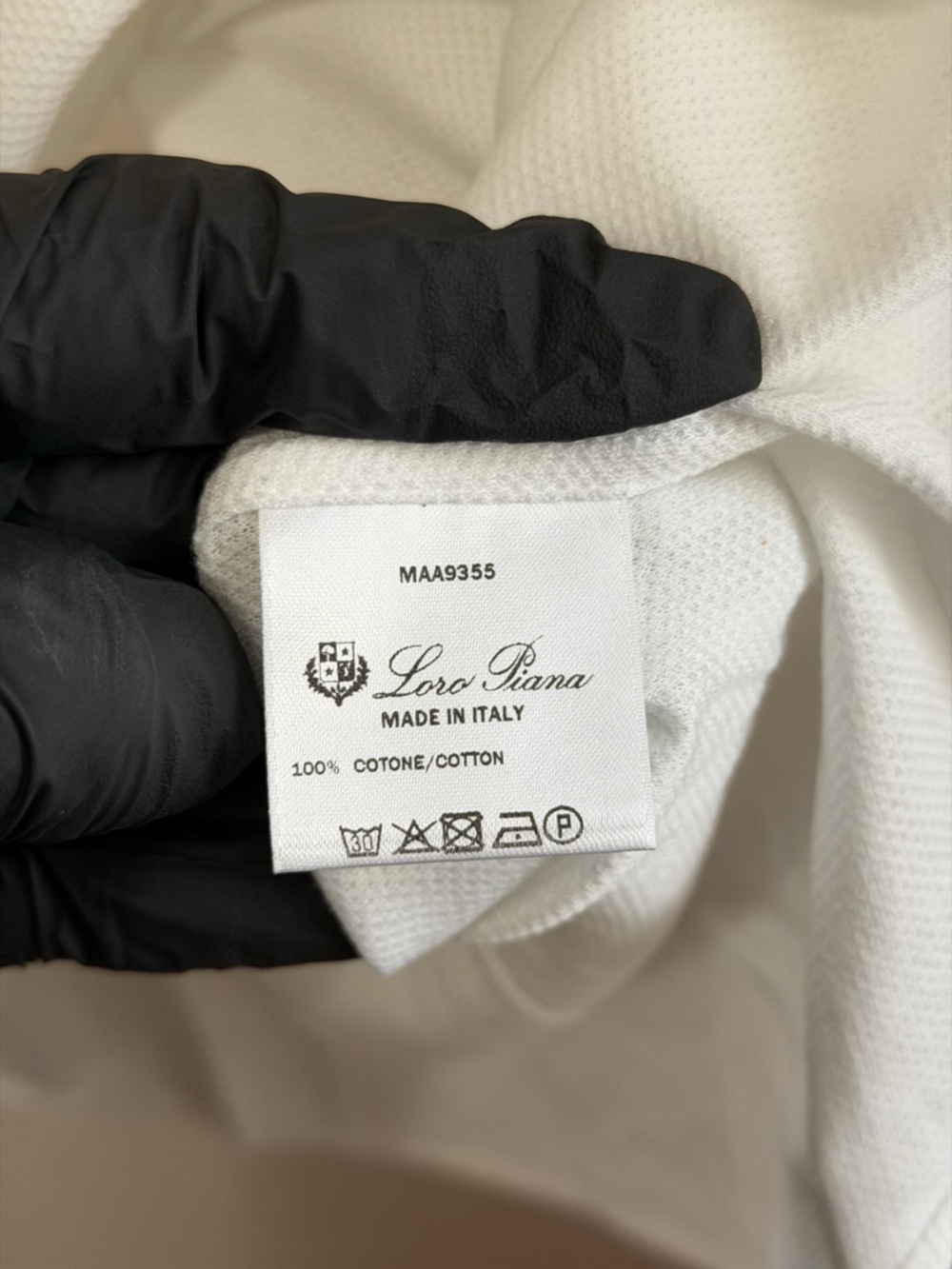 Loro Piana white textured long-sleeve button-up shirt Men’s Size X-Large - Picture 12 of 16